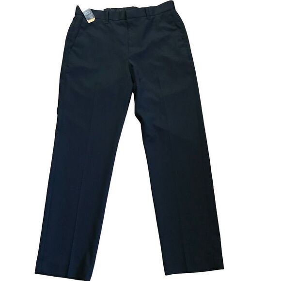 Savane slim fit Men’s pants slacks Size 33/32 black no iron Golf New with tags - Picture 1 of 4